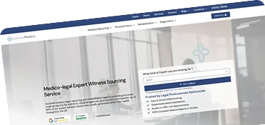 Concise Medico website mockup