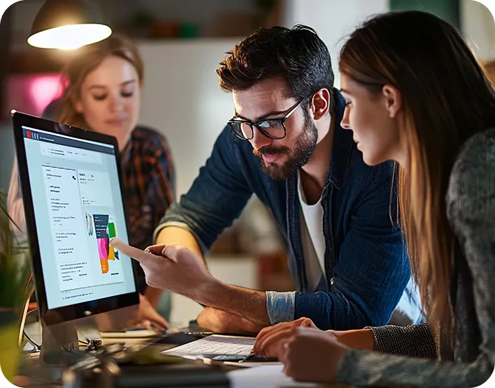 Landing Page Design — illustrative service visual