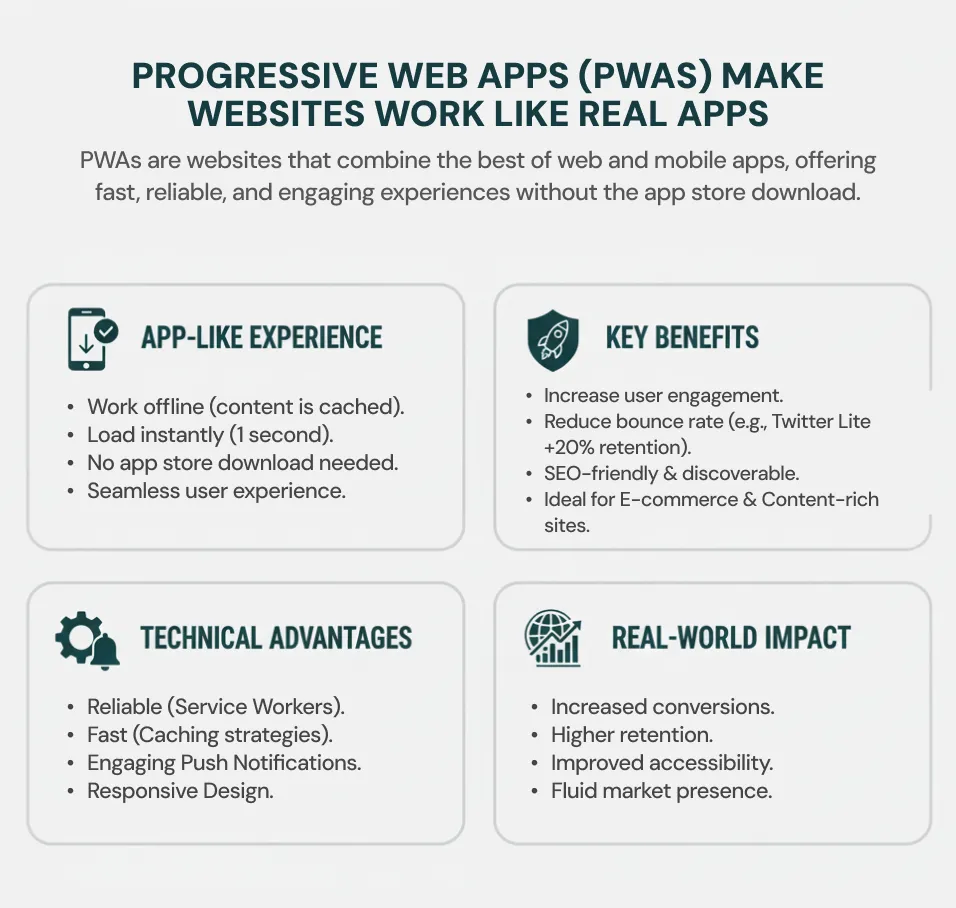 Progressive Web Apps (PWAs) Make Websites Work Like Real Apps