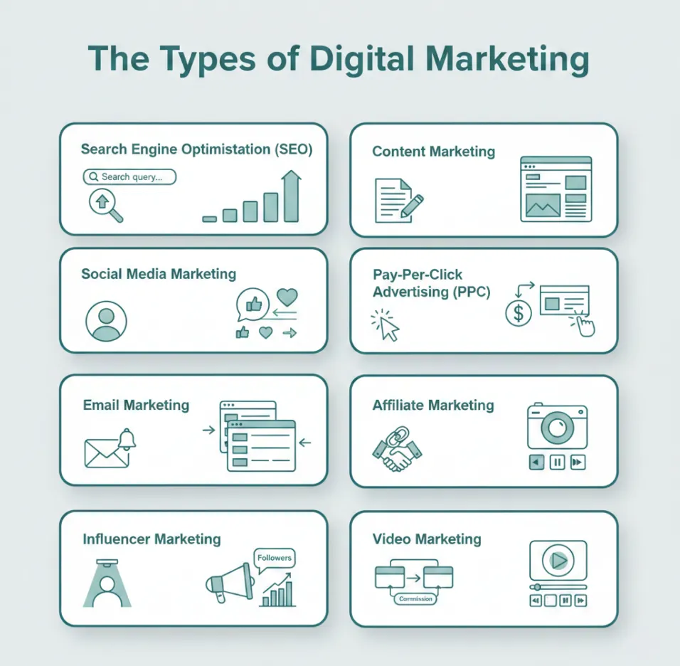 The Types of Digital Marketing