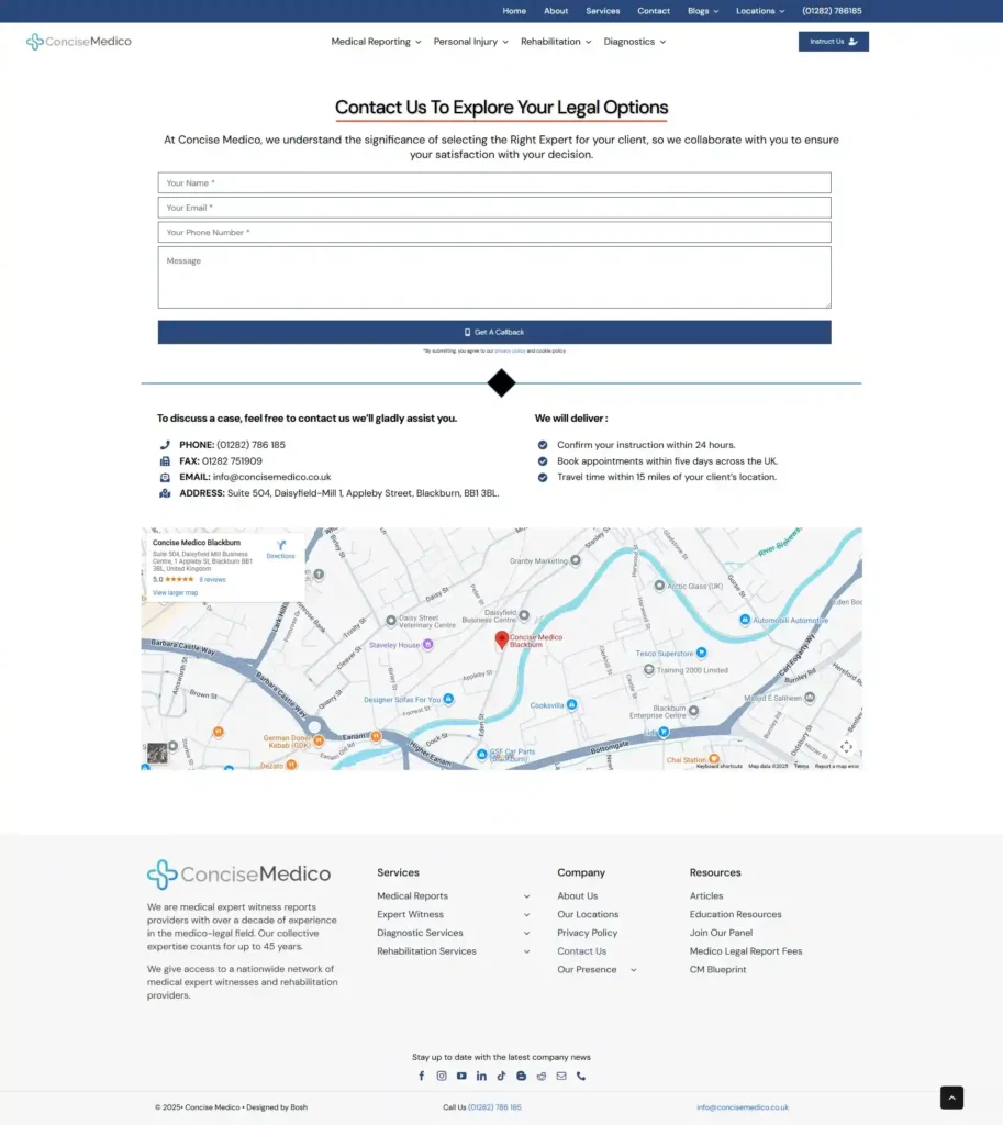 concise medico contact