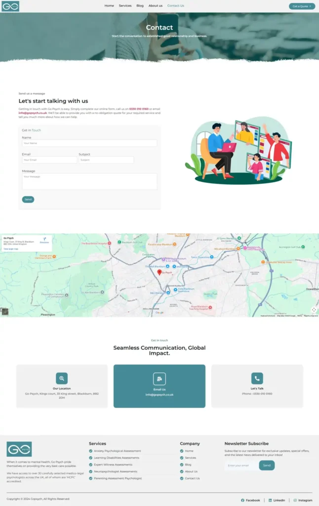 contact page gopsych