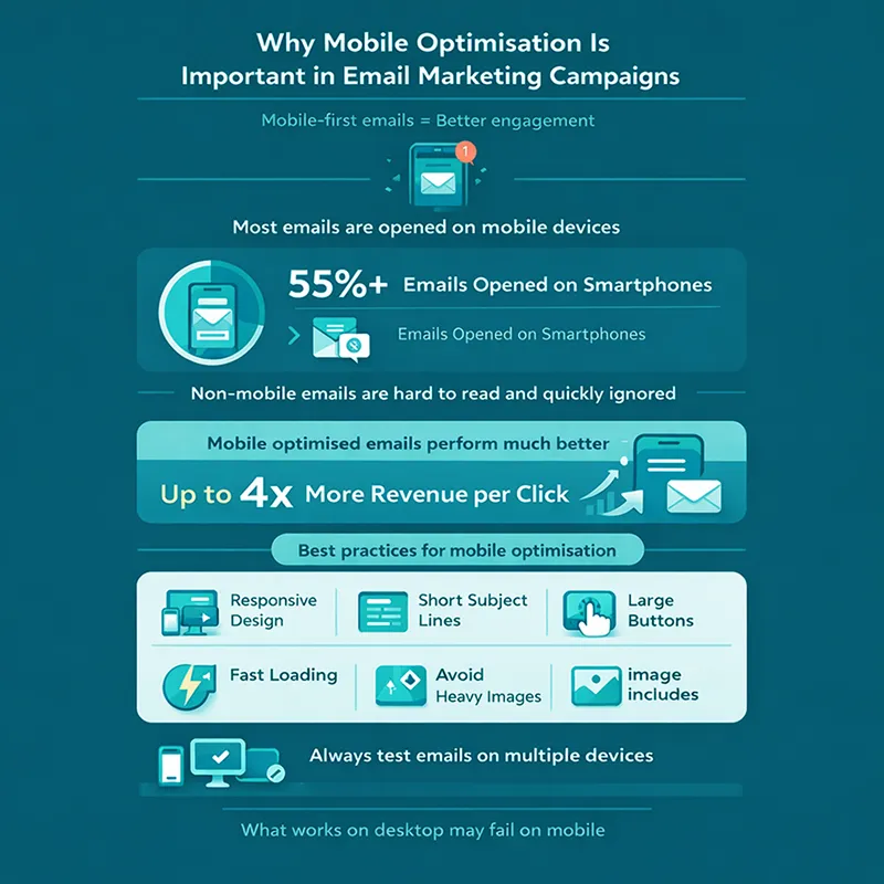 Why Mobile Optimisation Is Important in Email Marketing Campaigns
