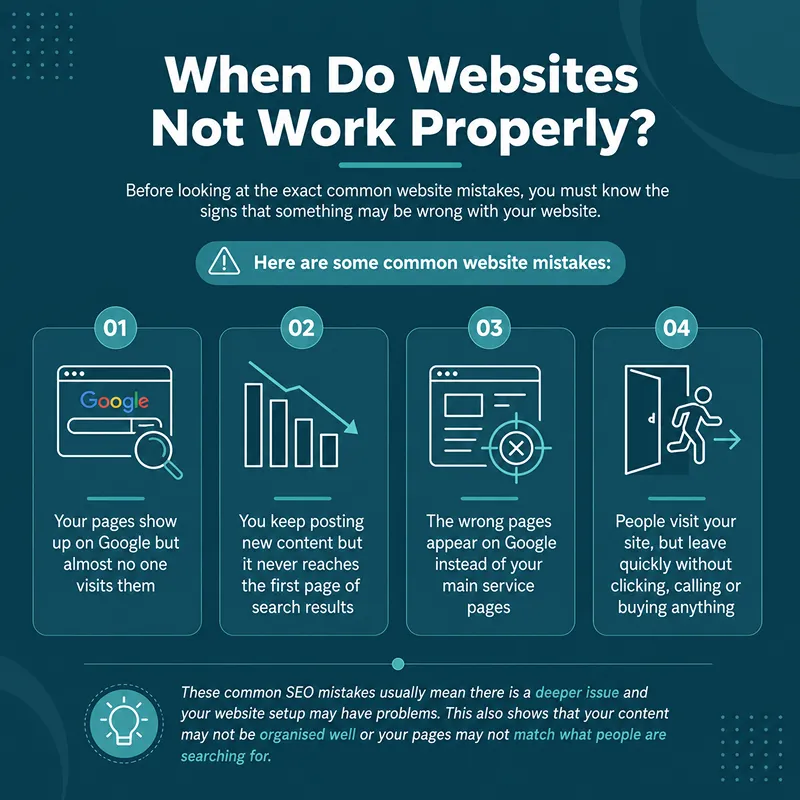 When Do Websites Not Work Properly