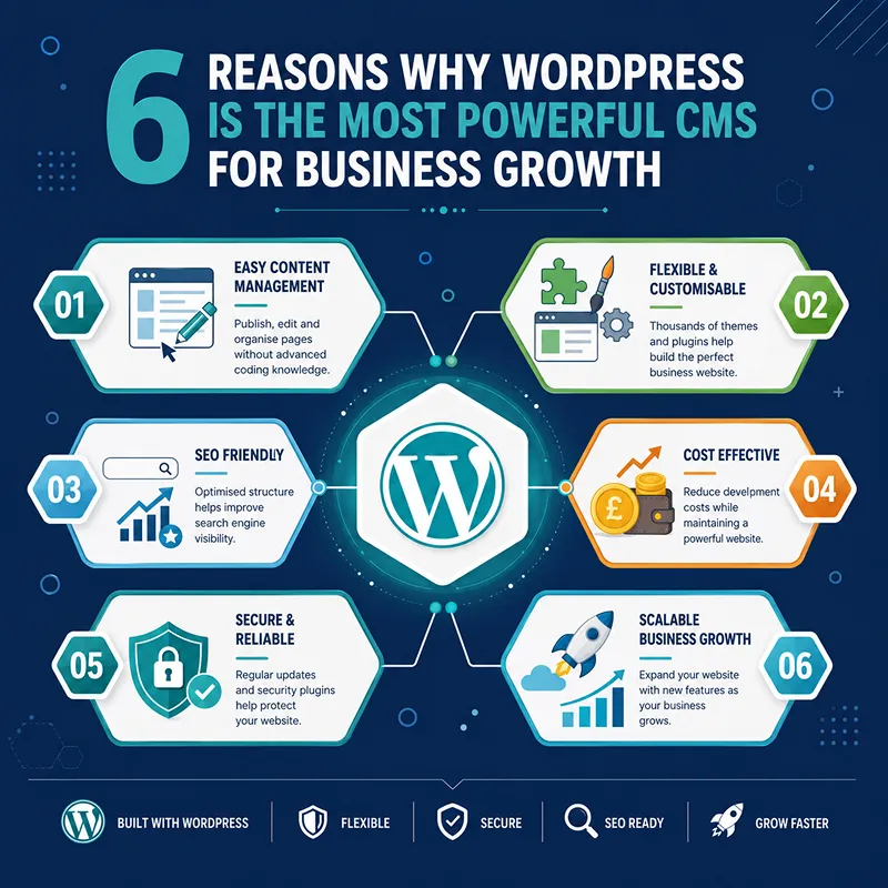 Reasons why wordpress is the most powerfull CMS for business growth