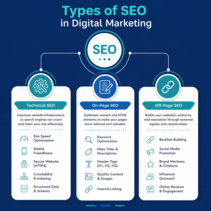 Types of SEO in Digital marketing